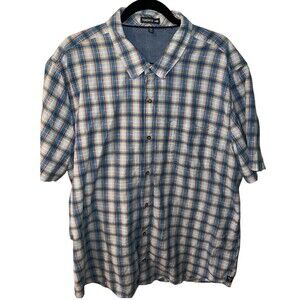 Toad & Co Shirt Mens XXL Button Up Short Sleeve Airscape organic cotton casual